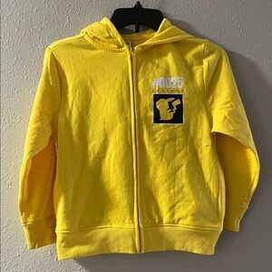 Pokemon Yellow Pikachu Kids Zip-Up Hoodie